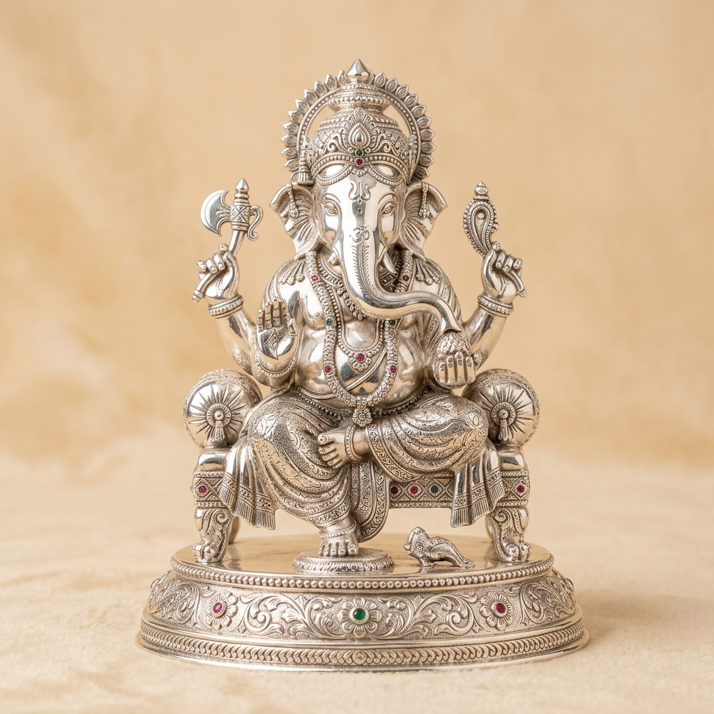 Silver Pooja Items and Idols